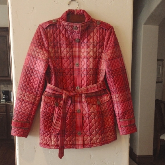 Lands' End Jackets & Blazers - Lands' End Plaid Quilted Jacket